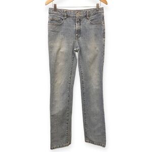 A2P 30x34 Straight Leg Mens Jeans Scorpion Button Non-Stretch Wear On Hems